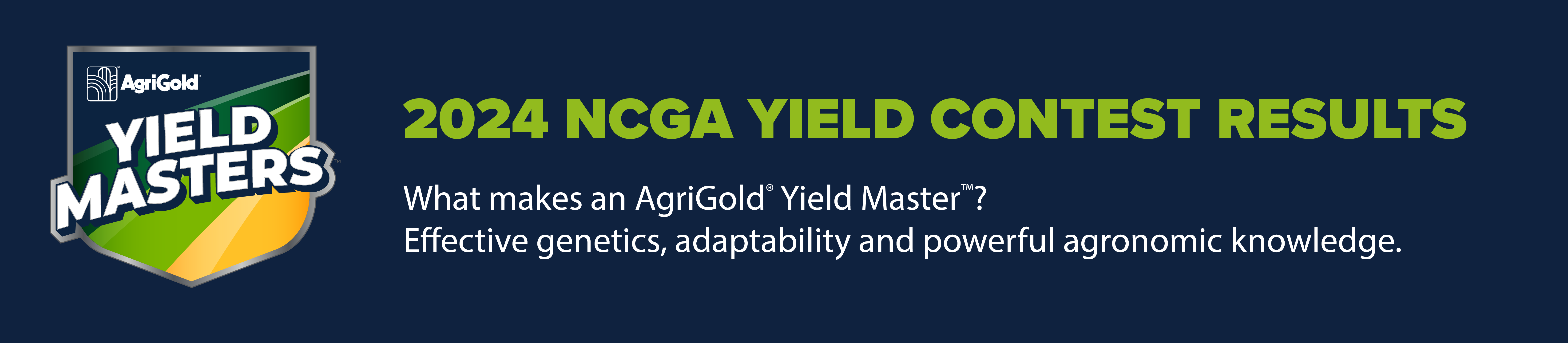 AgriGold Yield Masters - 2024 NCGA Yield Contest Results